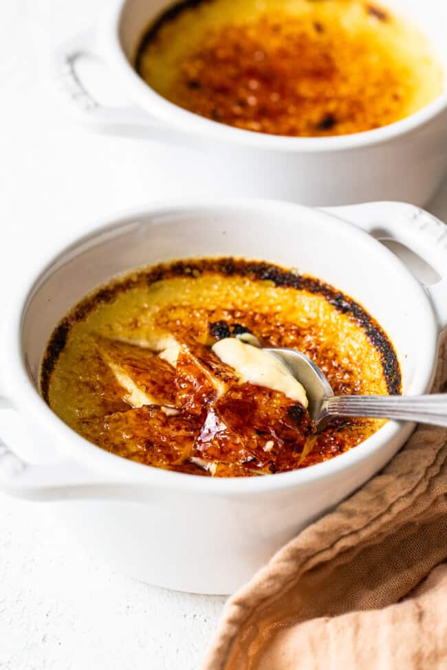 Eggnog Creme Brûlée (Made with Ice cream) - Fit Foodie Finds
