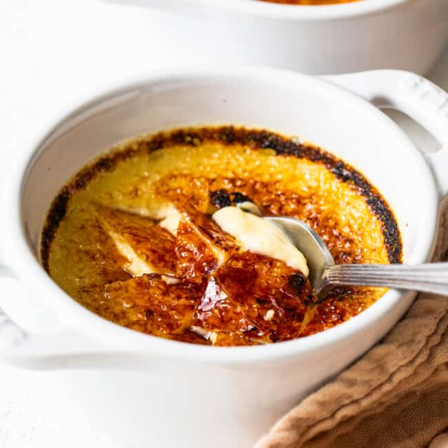 Eggnog Creme Brûlée (Made with Ice cream) - Fit Foodie Finds