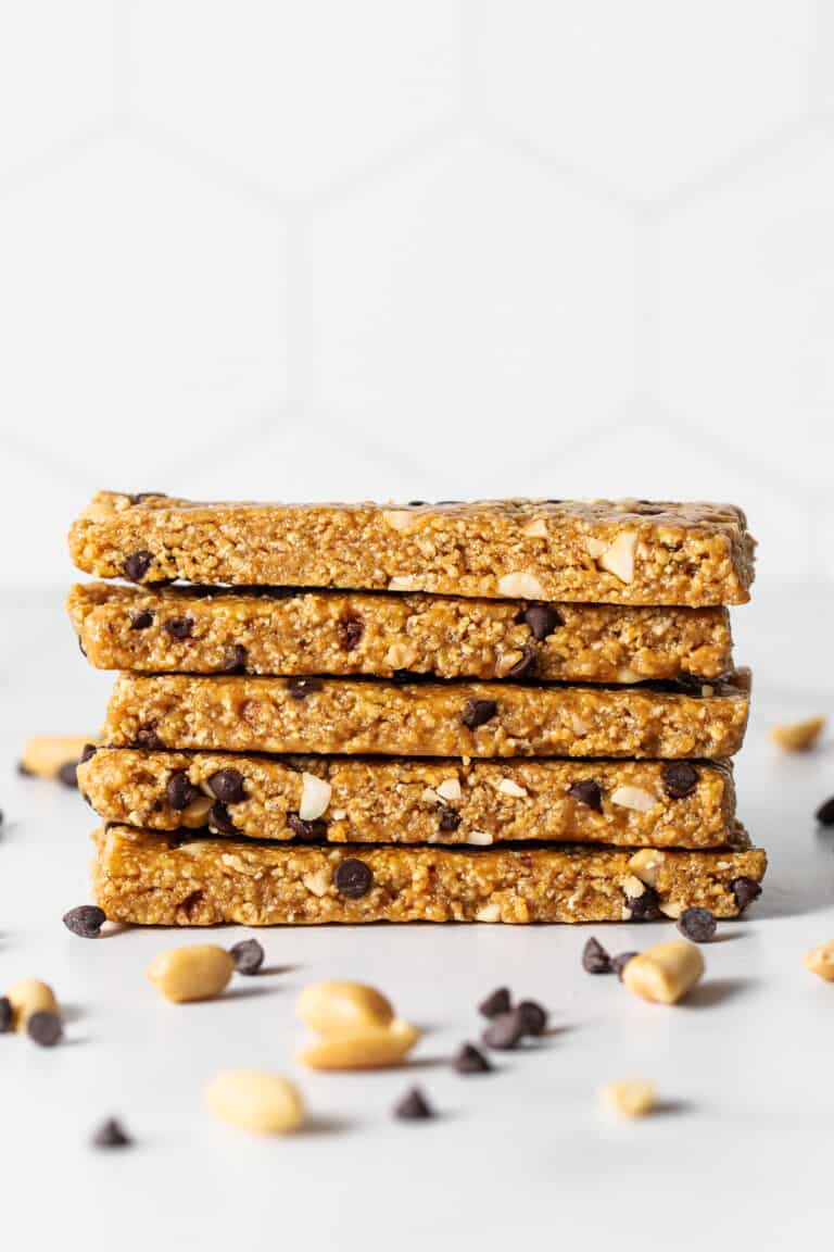 No Bake Peanut Butter Bars - Fit Foodie Finds