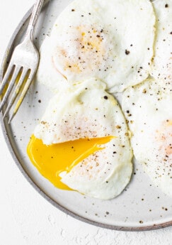 Over Easy Eggs (step-by-step!) - Fit Foodie Finds