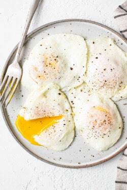 Over Easy Eggs (step-by-step!) - Fit Foodie Finds