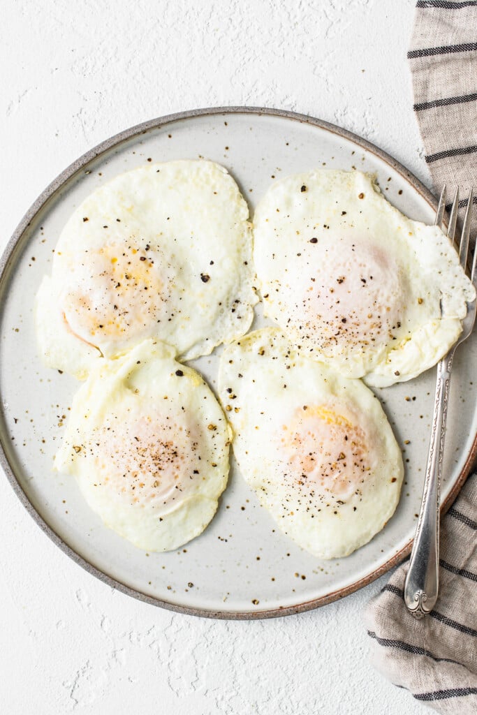 Over easy eggs step by step fit foodie finds