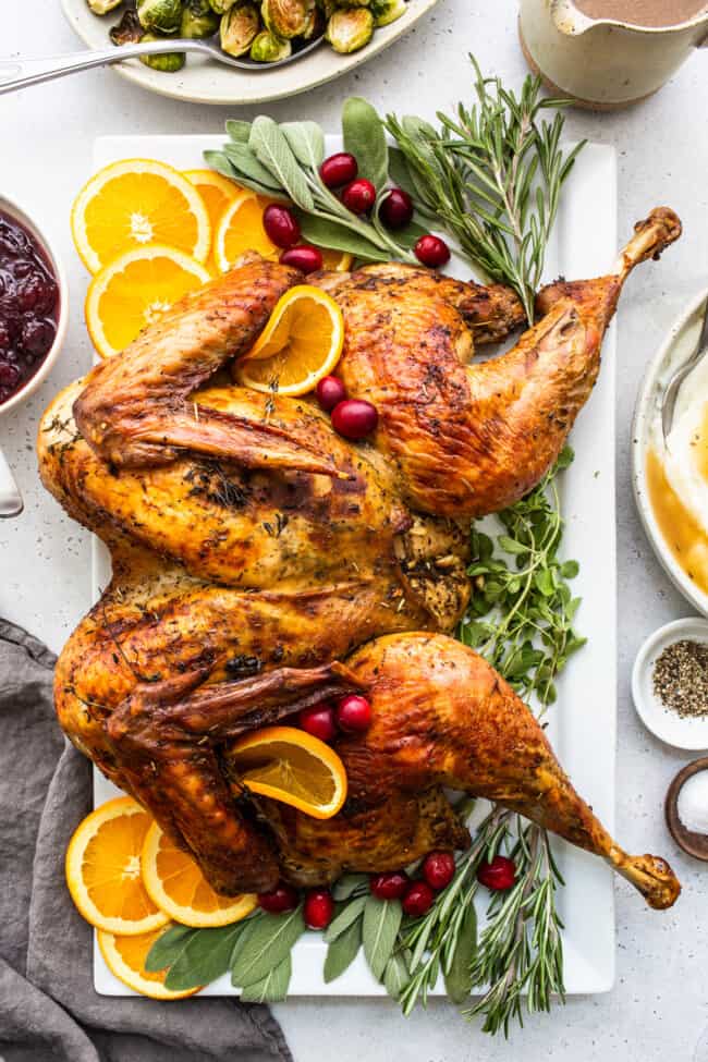 Juicy Spatchcock Turkey Recipe - Fit Foodie Finds