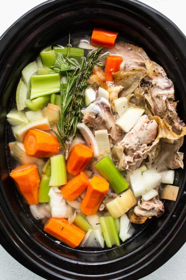 Homemade Turkey Stock - Fit Foodie Finds