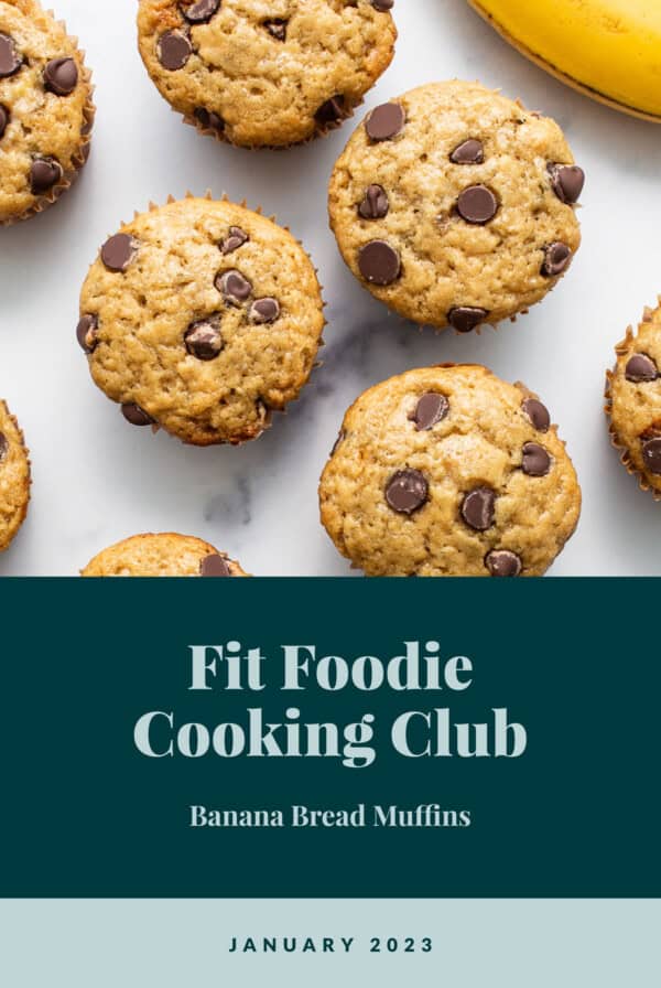 Fit foodie cooking club banana bread muffins.