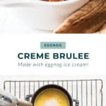 Eggnog Creme Brûlée.