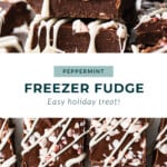 Stacked freezer fudge.