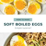 How to make soft boiled eggs.