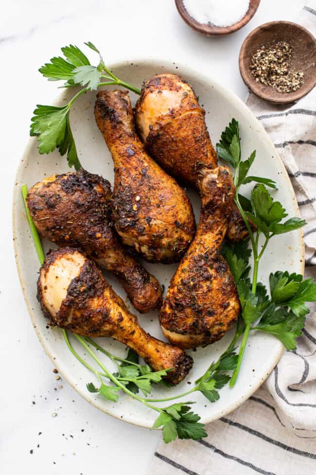 Baked Chicken Legs - Fit Foodie Finds