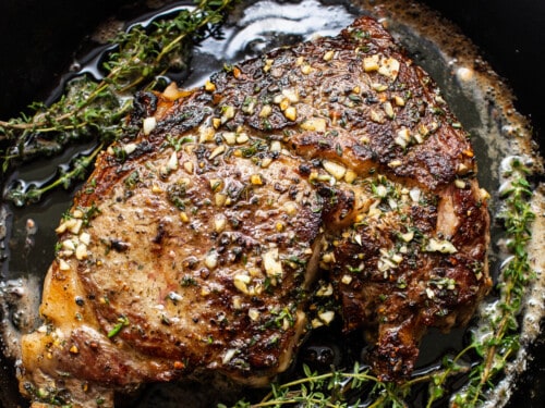 Pan-Seared Ribeye with Garlic Butter - The Toasty Kitchen