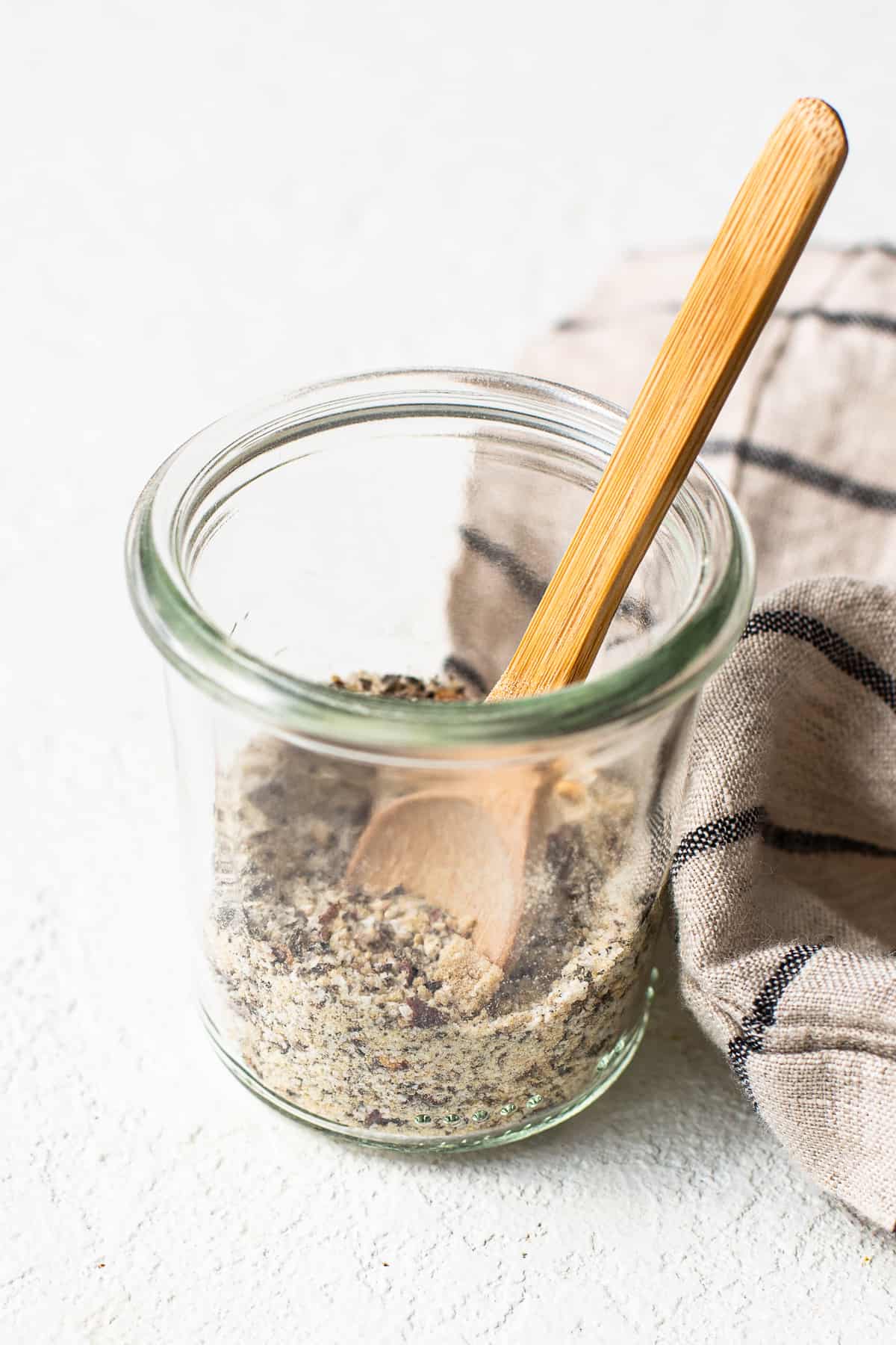 Steak seasoning in a jar.