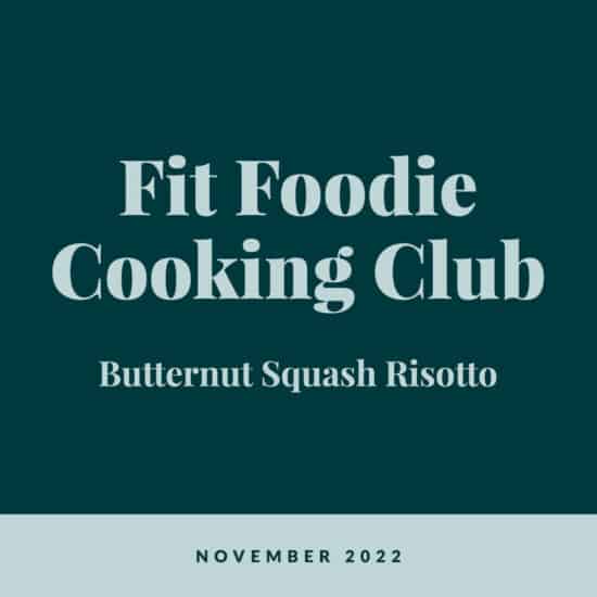 Fit foodie cooking club butternut squash risotto.