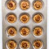 batter in muffin tin.