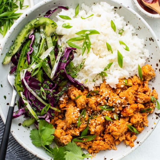 Meal-Prep Vegetarian Kung Pao Quinoa Bowls + 5 more bowl recipes! - Fit  Foodie Finds