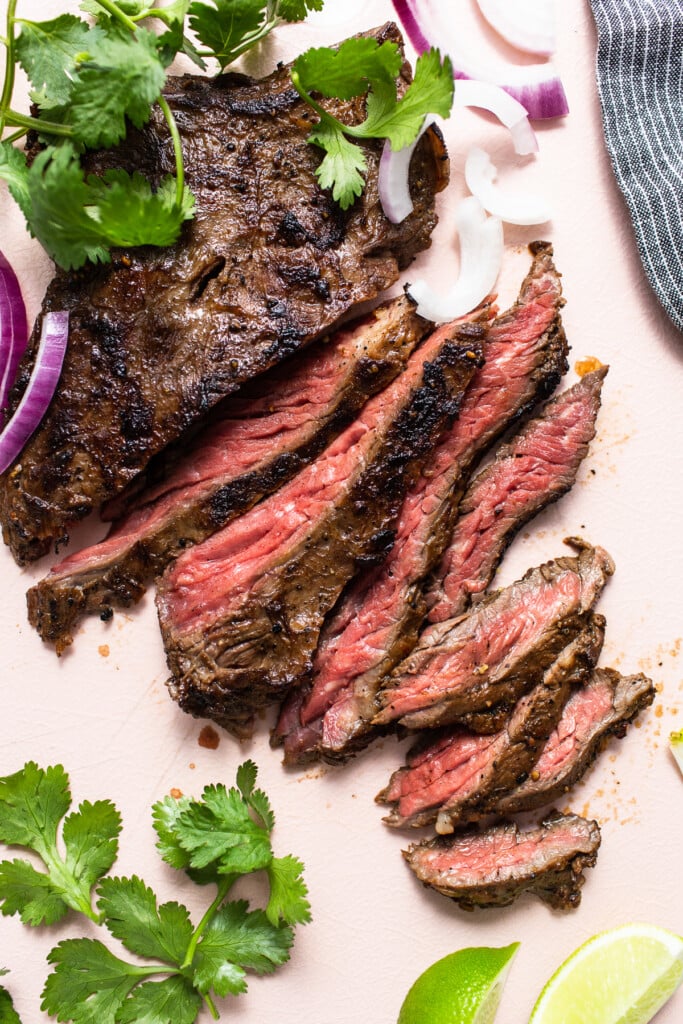 Grilled Flank Steak - Sear Marks