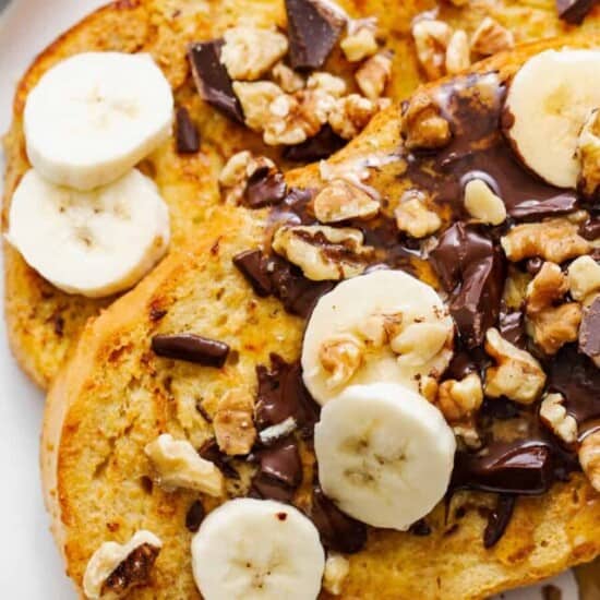 Air fryer chunky monkey french toast.