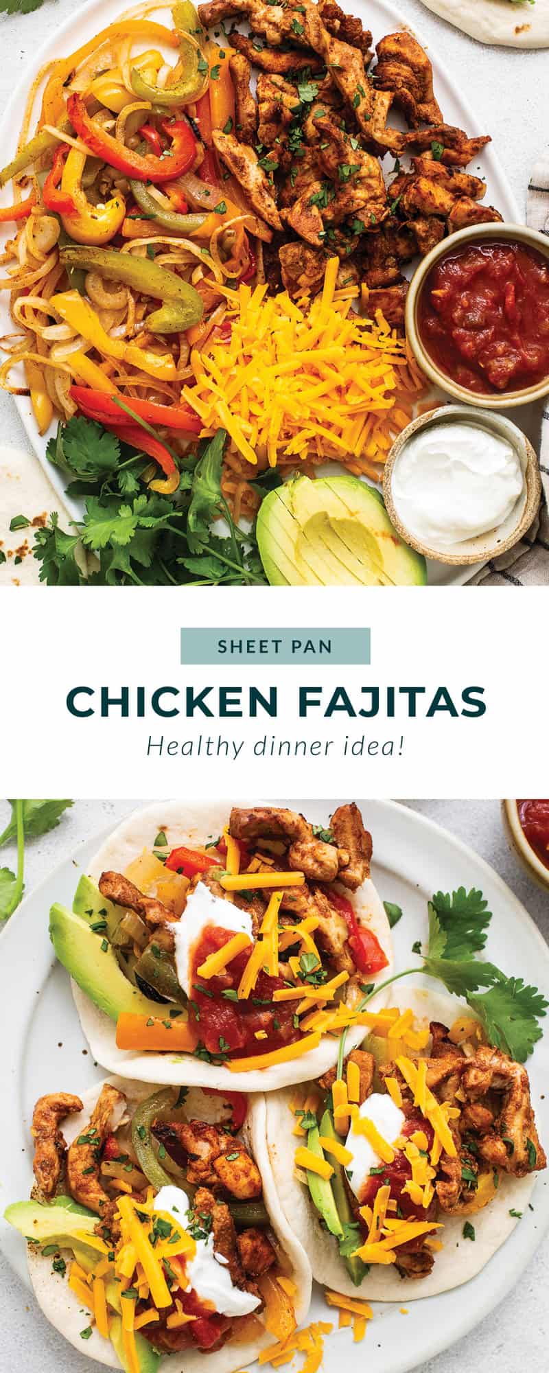 Sheet Pan Chicken Fajitas - Fit Foodie Finds