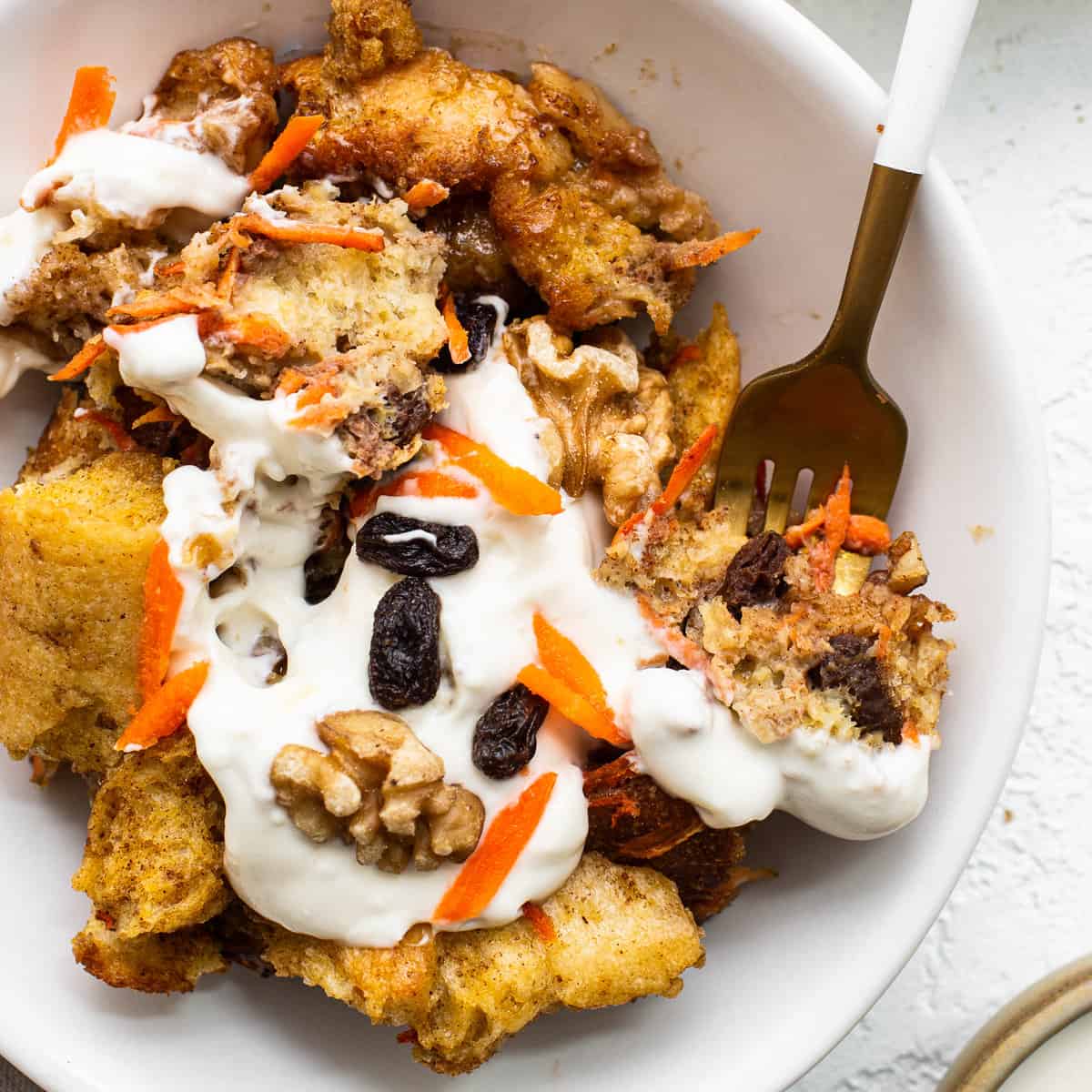 Carrot Cake French Toast Casserole - Fit Foodie Finds