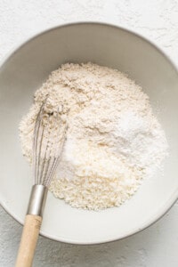 dry ingredients in bowl.