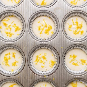 cheesecakes in muffin tin.