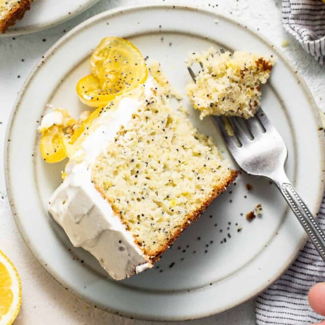 Lemon Poppy Seed Cake - Fit Foodie Finds