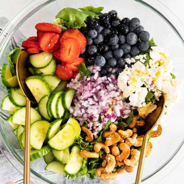 Colorful Spring Mix Salad - Fit Foodie Finds