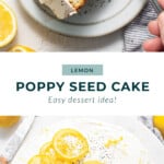 Lemon poppy seed cake.