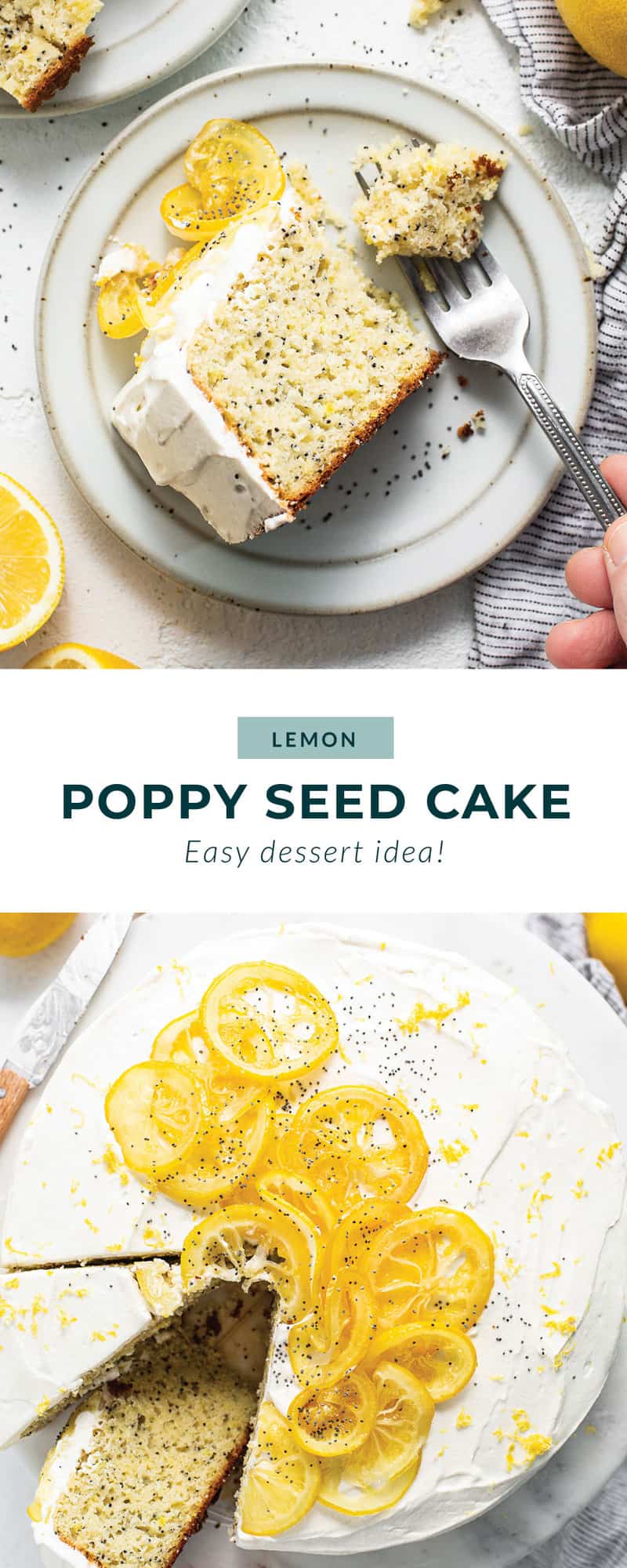 Lemon poppy seed cake.