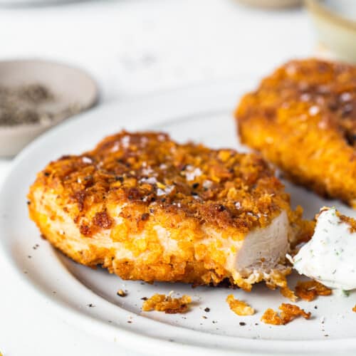 Crunchy Pan Fried Chicken Breast - Fit Foodie Finds