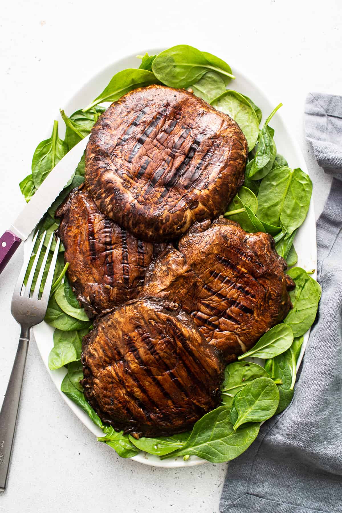 Grilled Portobello Mushrooms - Fit Foodie Finds