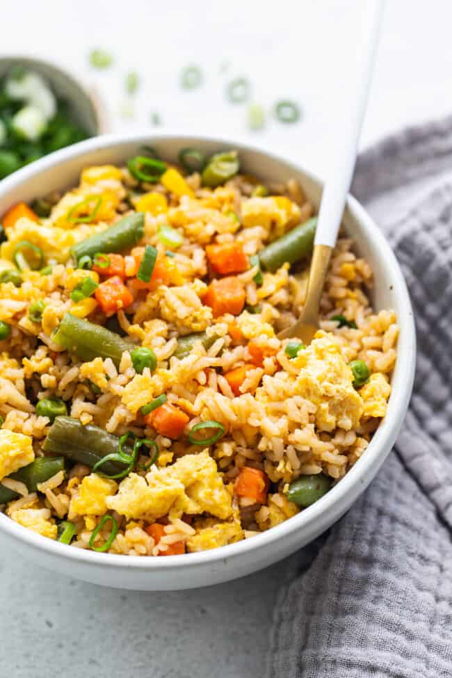 Instant Pot Fried Rice (made with brown rice!) - Fit Foodie Finds