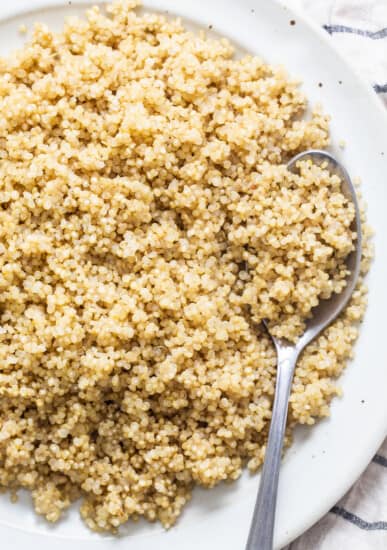 quinoa on plate.