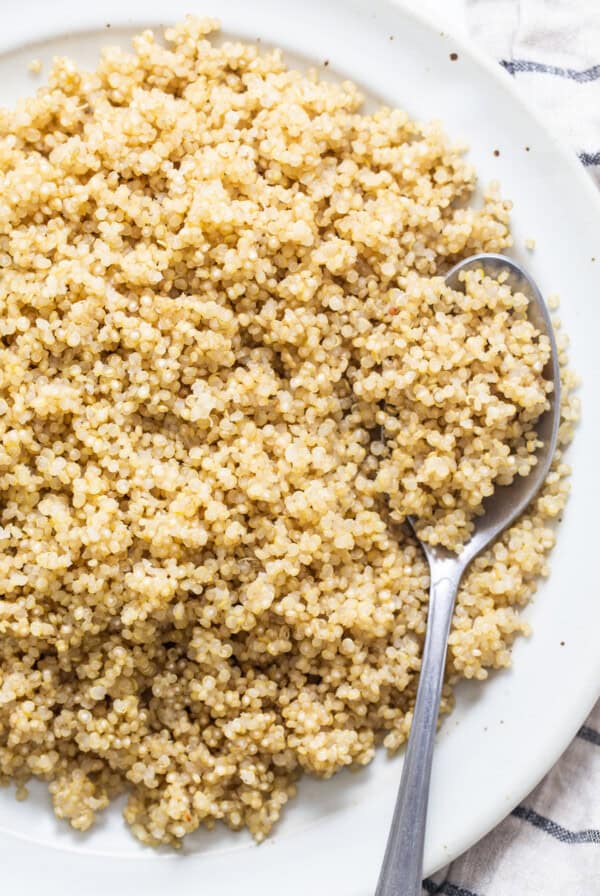 quinoa on plate.