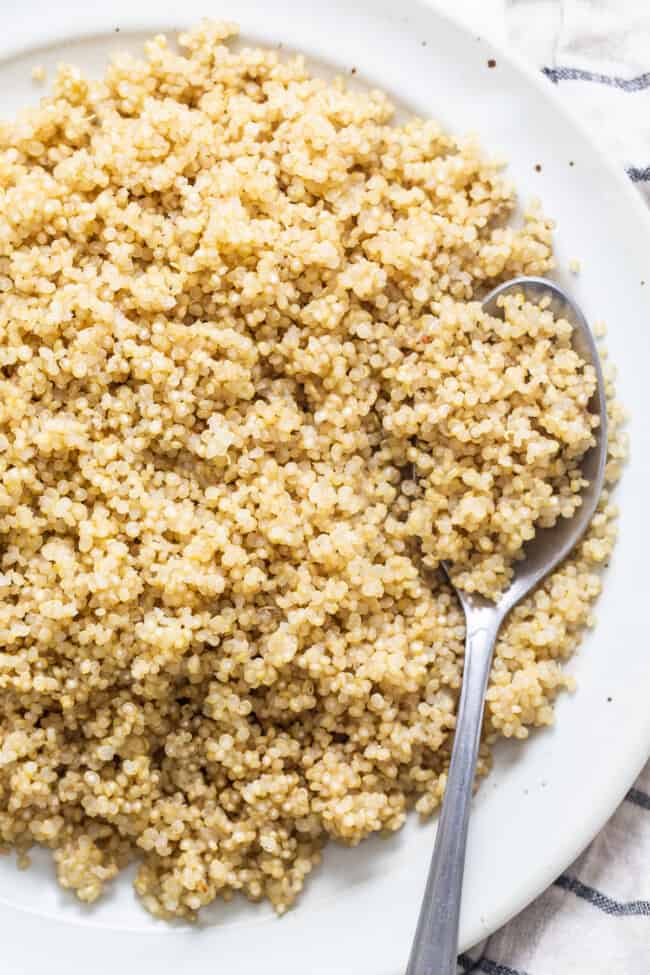 Instant Pot Quinoa (w/ quick release!) - Fit Foodie Finds