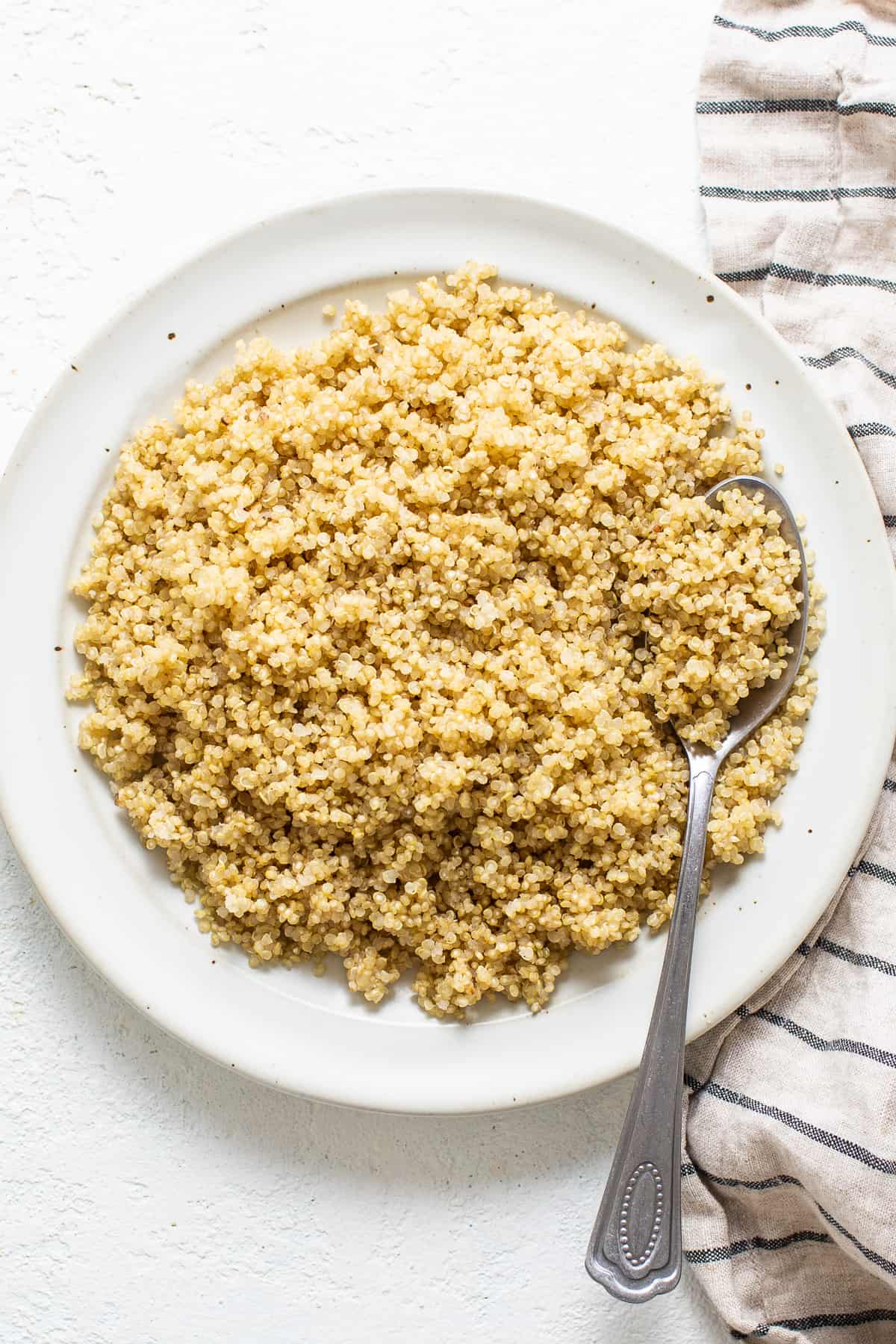 quinoa on plate.