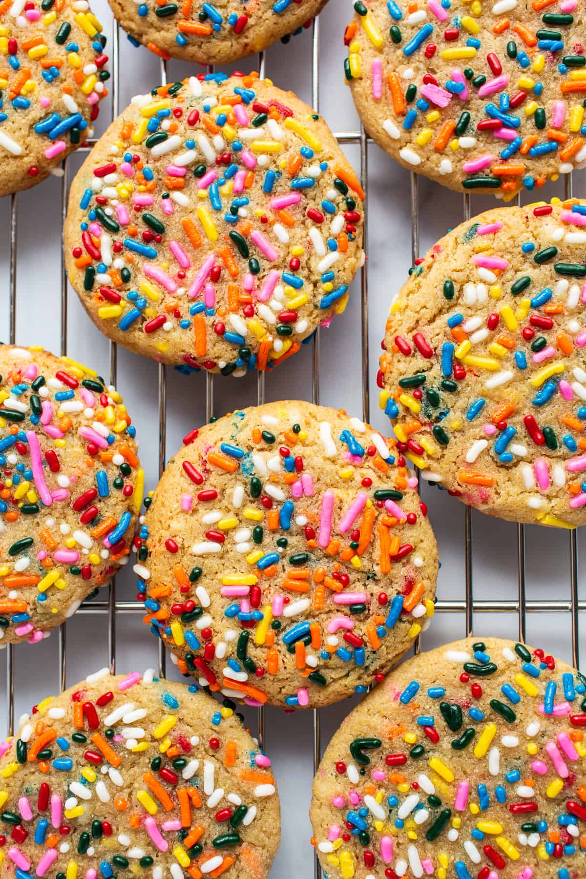 cookies on rack.