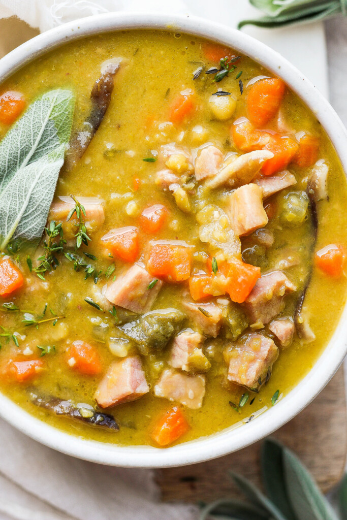 Split Pea Soup {With Ham} - Two Peas & Their Pod