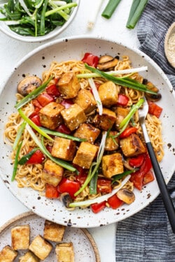 Pan Fried Tofu Stir Fry - Fit Foodie Finds
