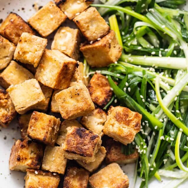 Pan Fried Tofu Stir Fry - Fit Foodie Finds