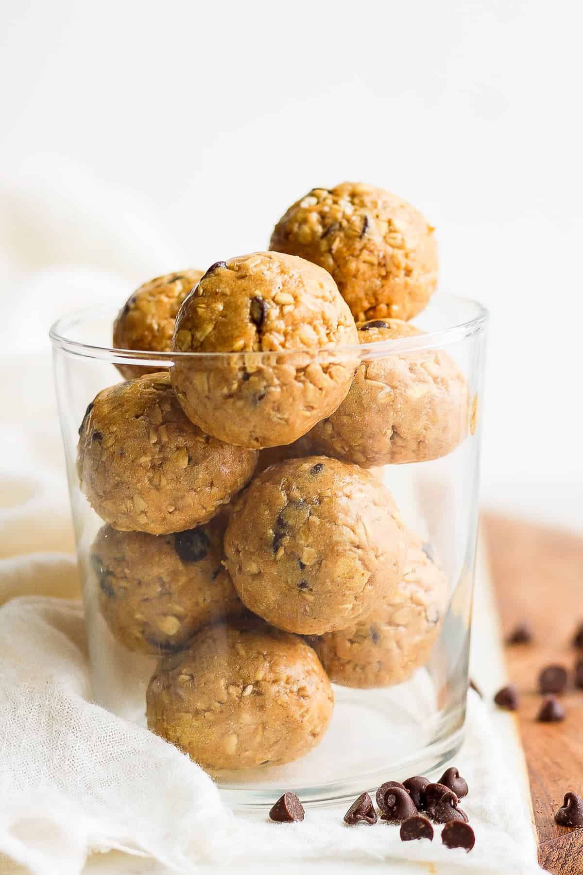 cup of cookie dough bites.