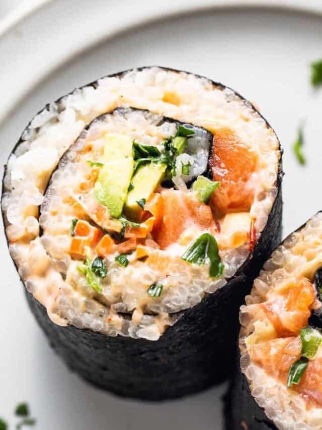 Salmon Sushi Burrito