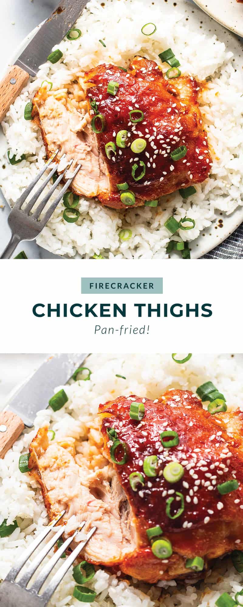 Crispy Firecracker Chicken Thighs - Fit Foodie Finds