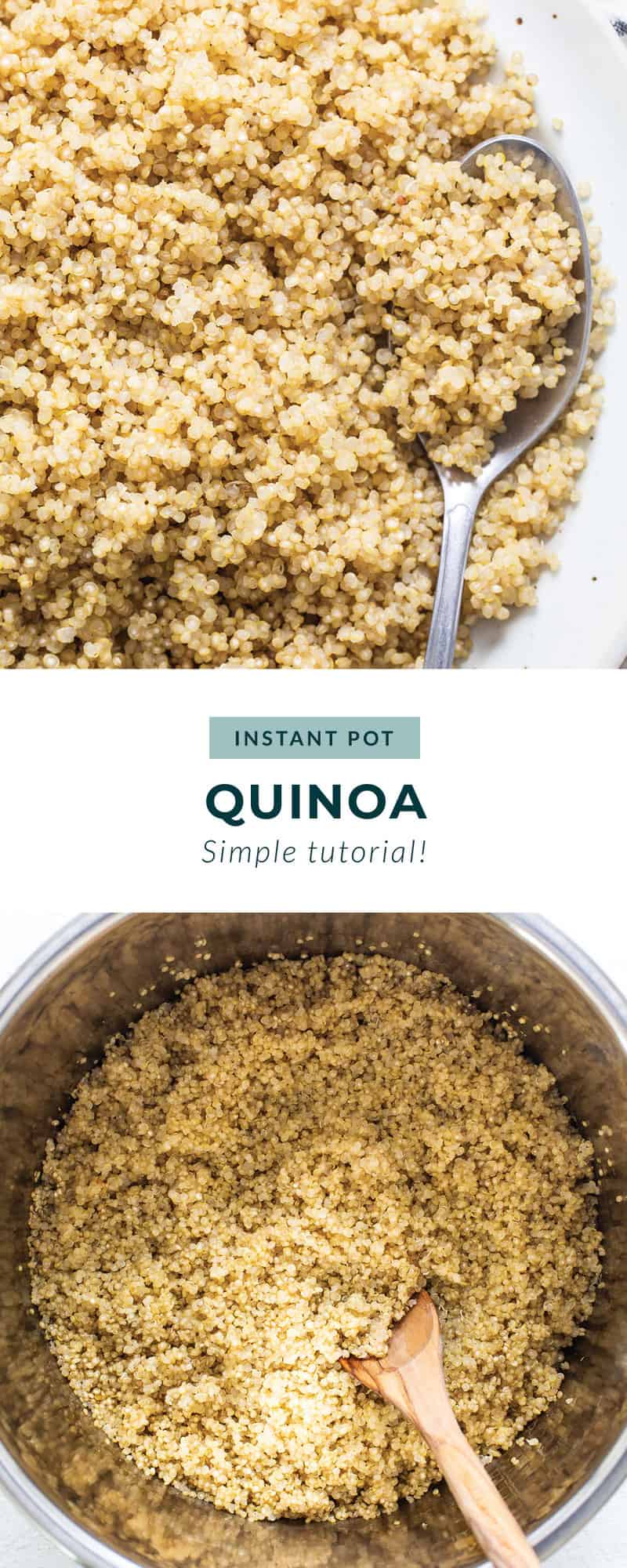 Instant Pot Quinoa (w/ quick release!) - Fit Foodie Finds