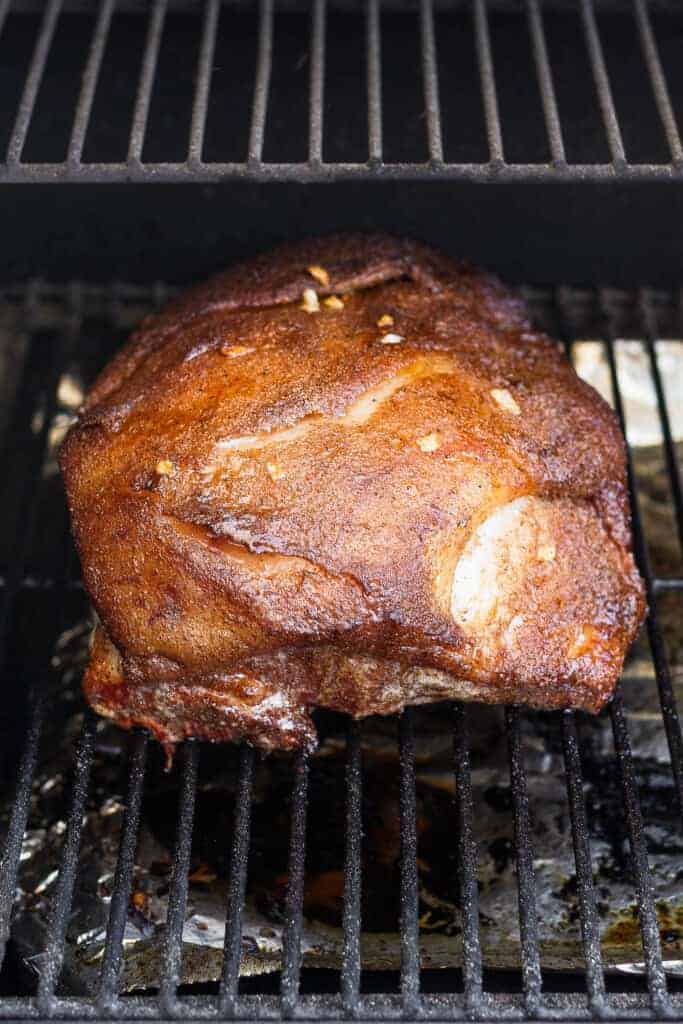 Ham on a smoker.