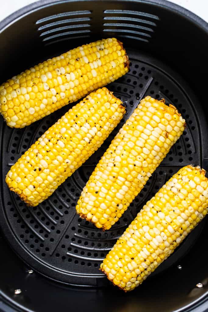 corn on the cob in an air fryer.
