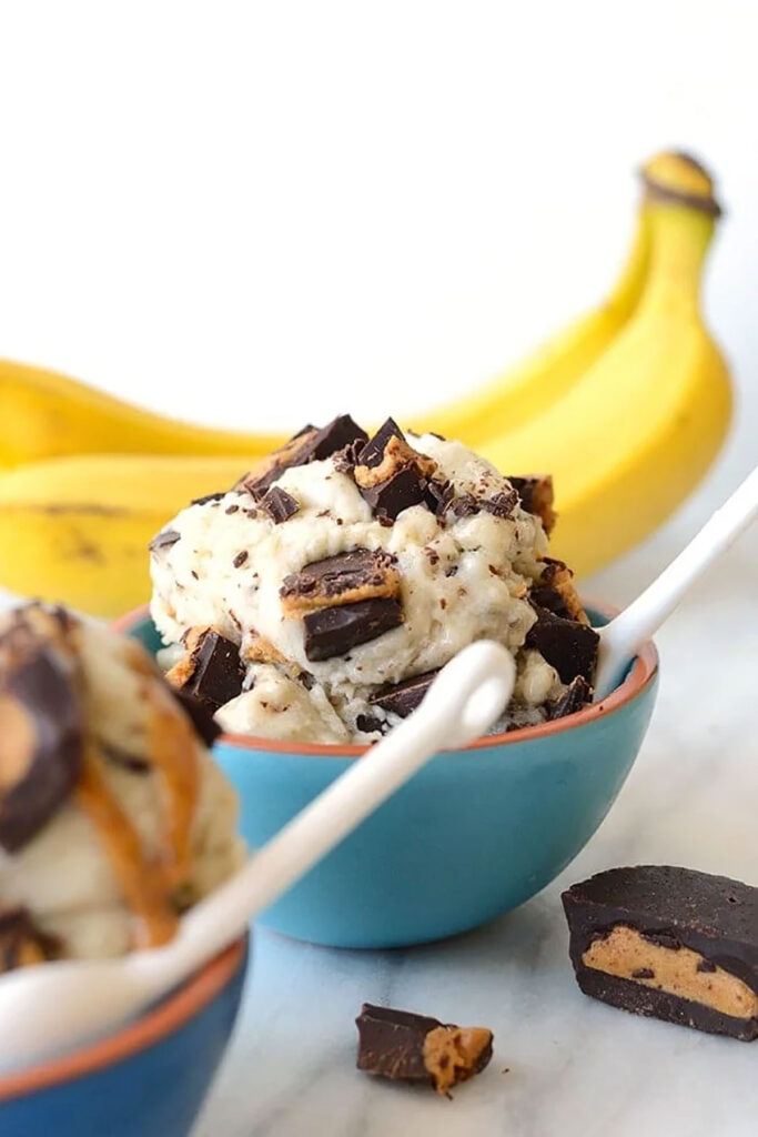 Peanut Butter & Banana Doggie Ice Cream Cups