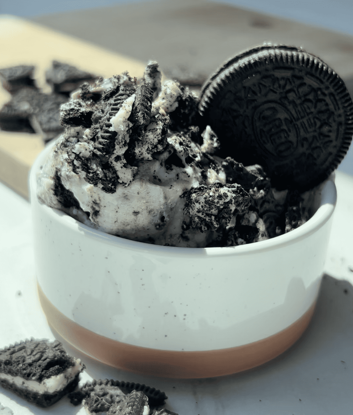 Cookies and Cream Protein Cottage Cheese Ice Cream
