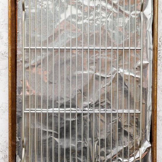 a sheet of aluminum foil on a baking sheet.
