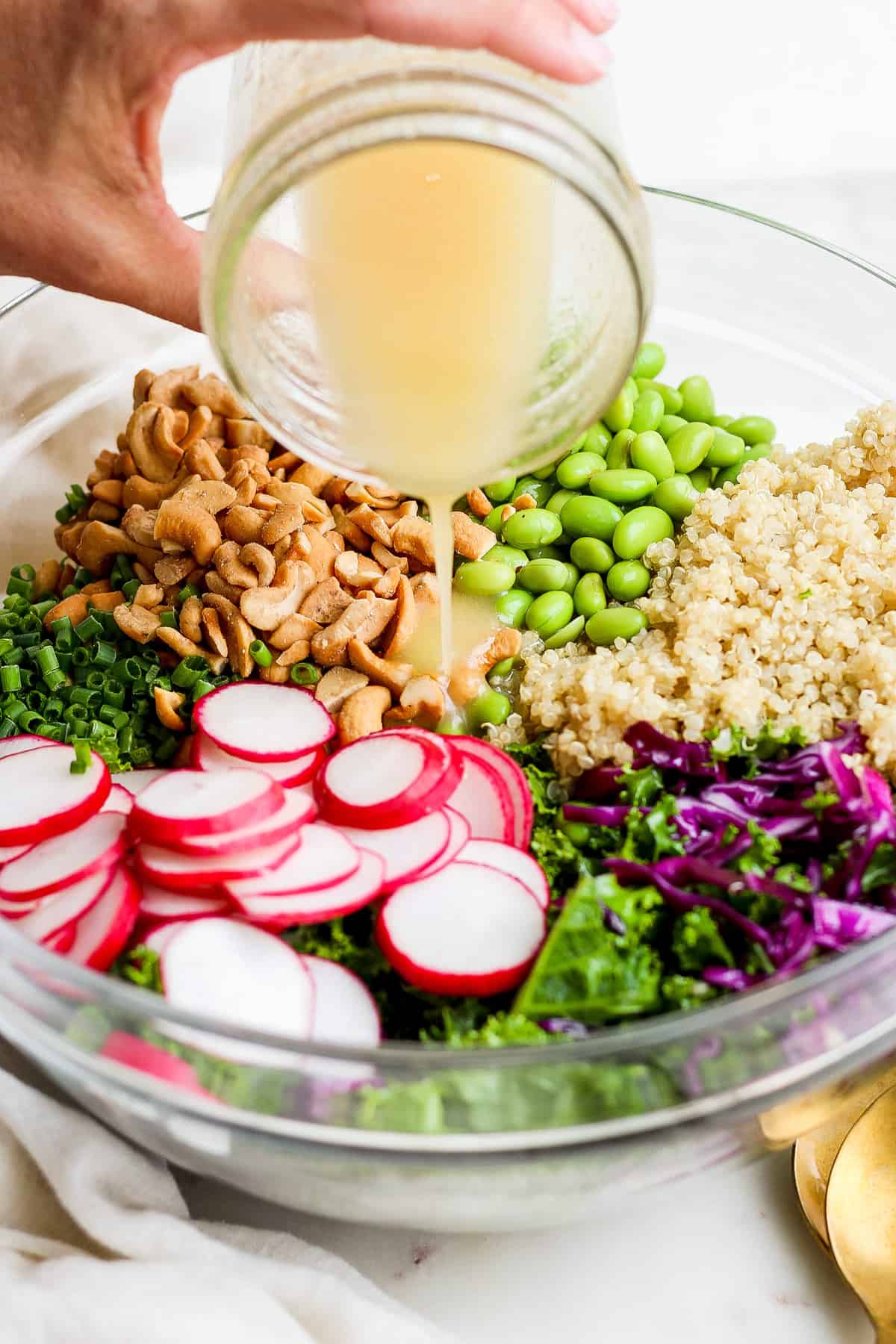 Asian Quinoa Kale Salad Meal Prep - Tastefulventure
