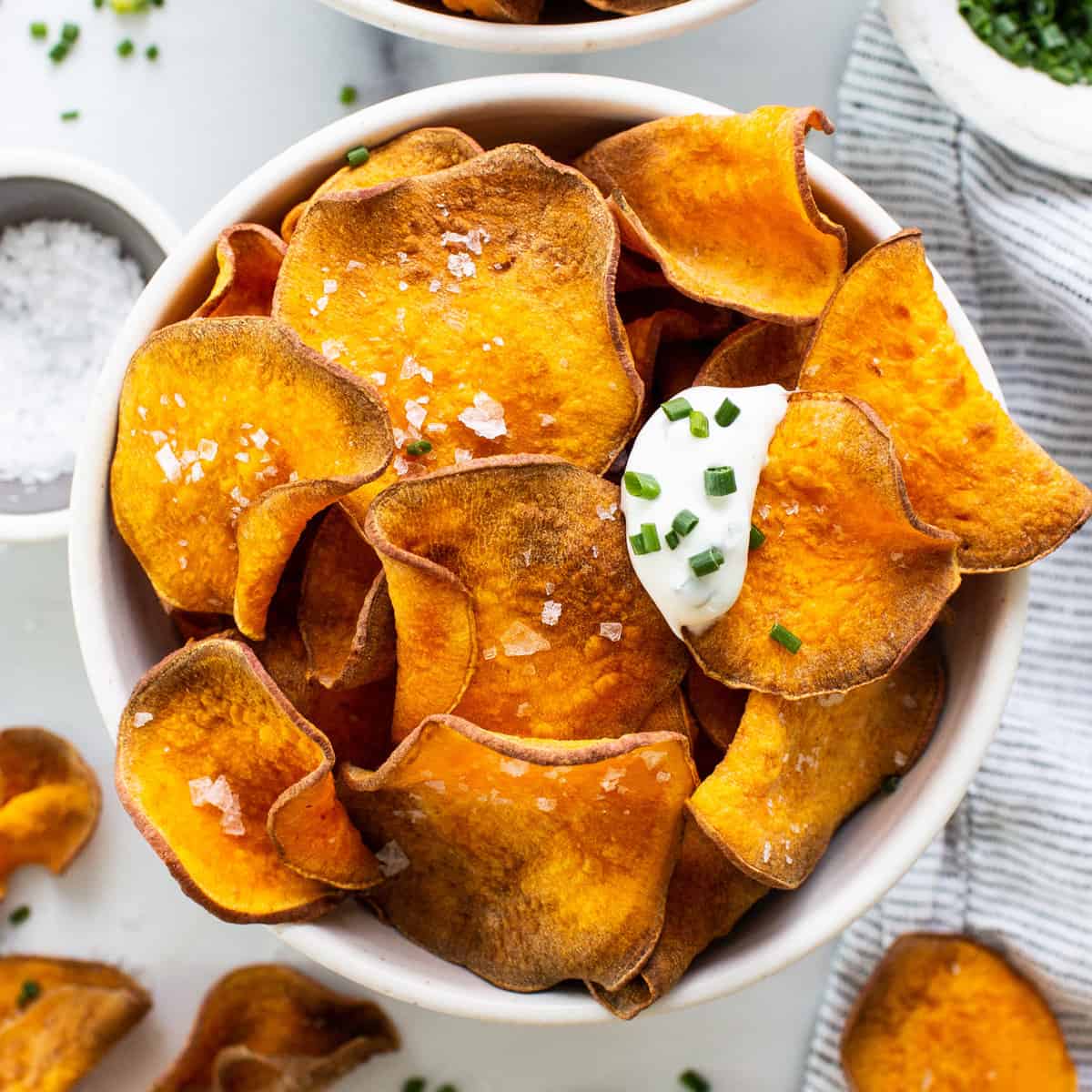 Air Fryer Candy Potato Chips Offroadingblog
